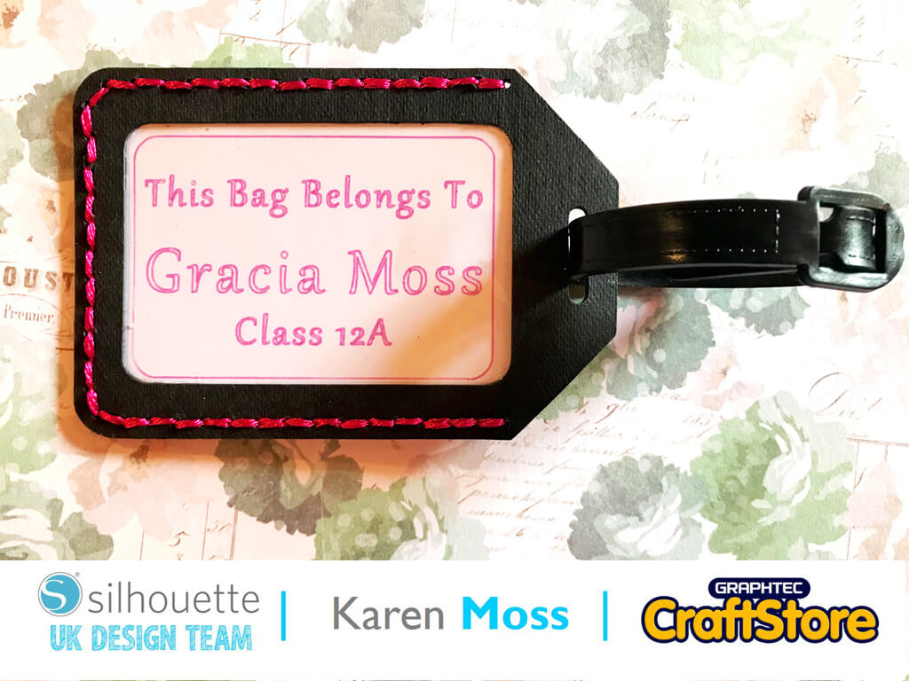 silhouette uk blog - karen moss - faux leather bag tag - main